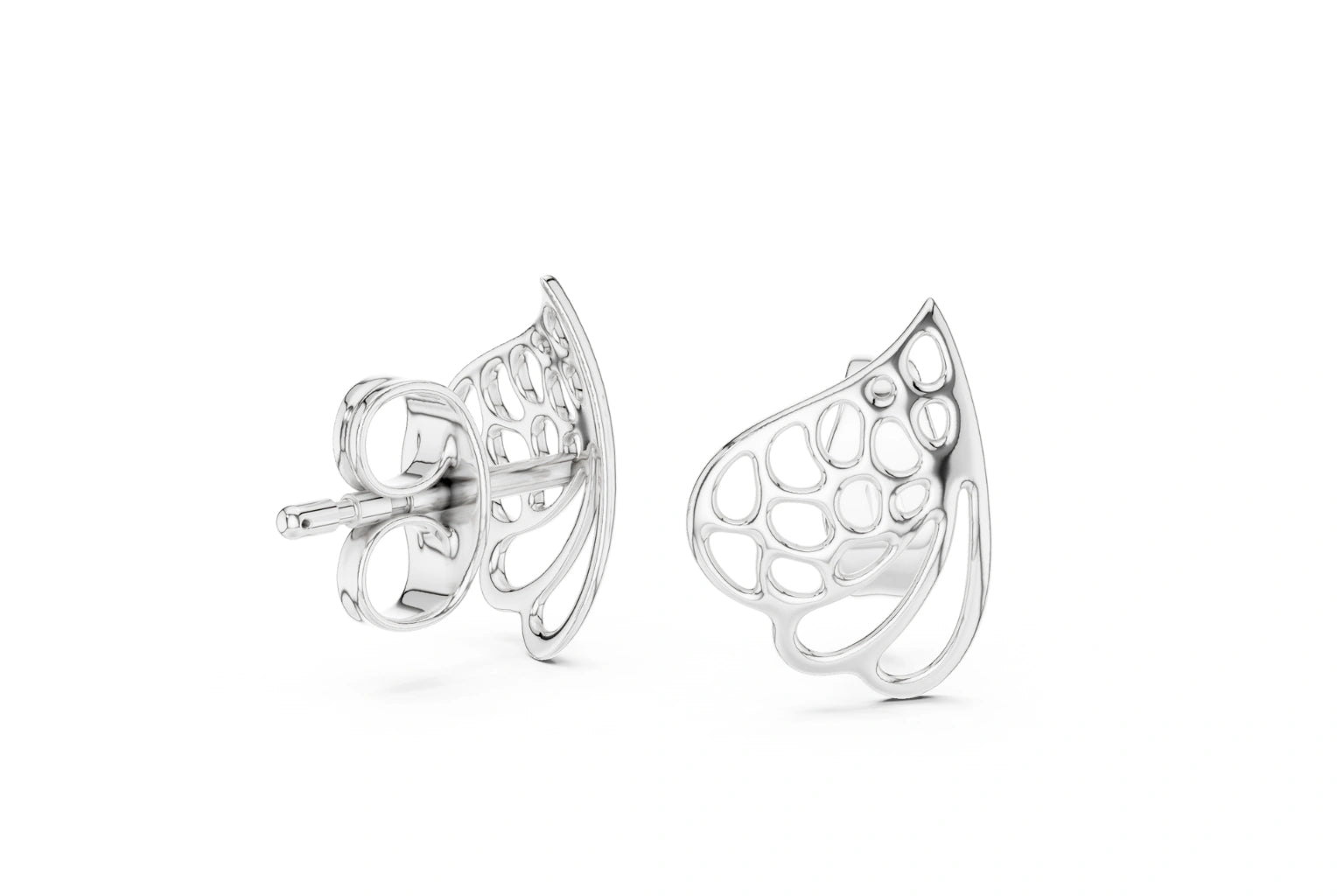 butterfly design stud earrings