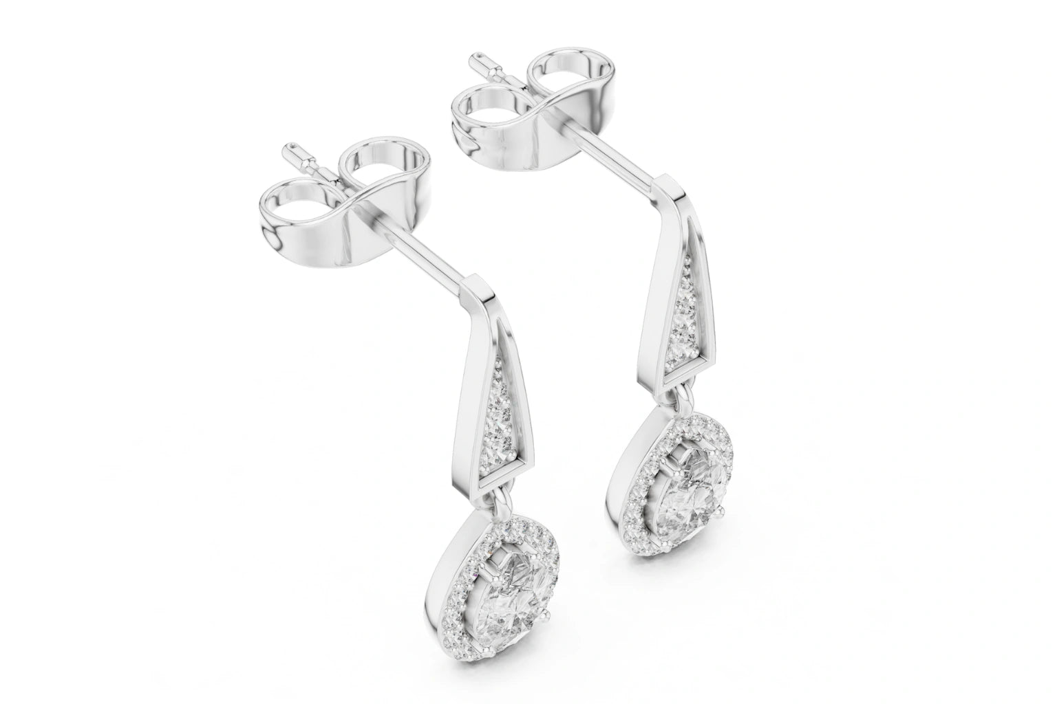 Modern drop earrings