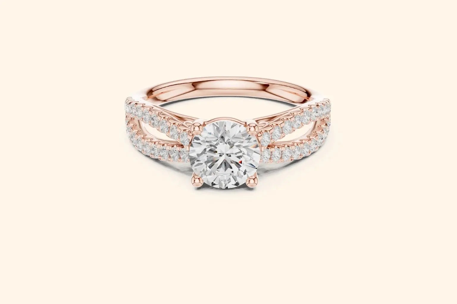 Luxury rose gold wedding Ring 4