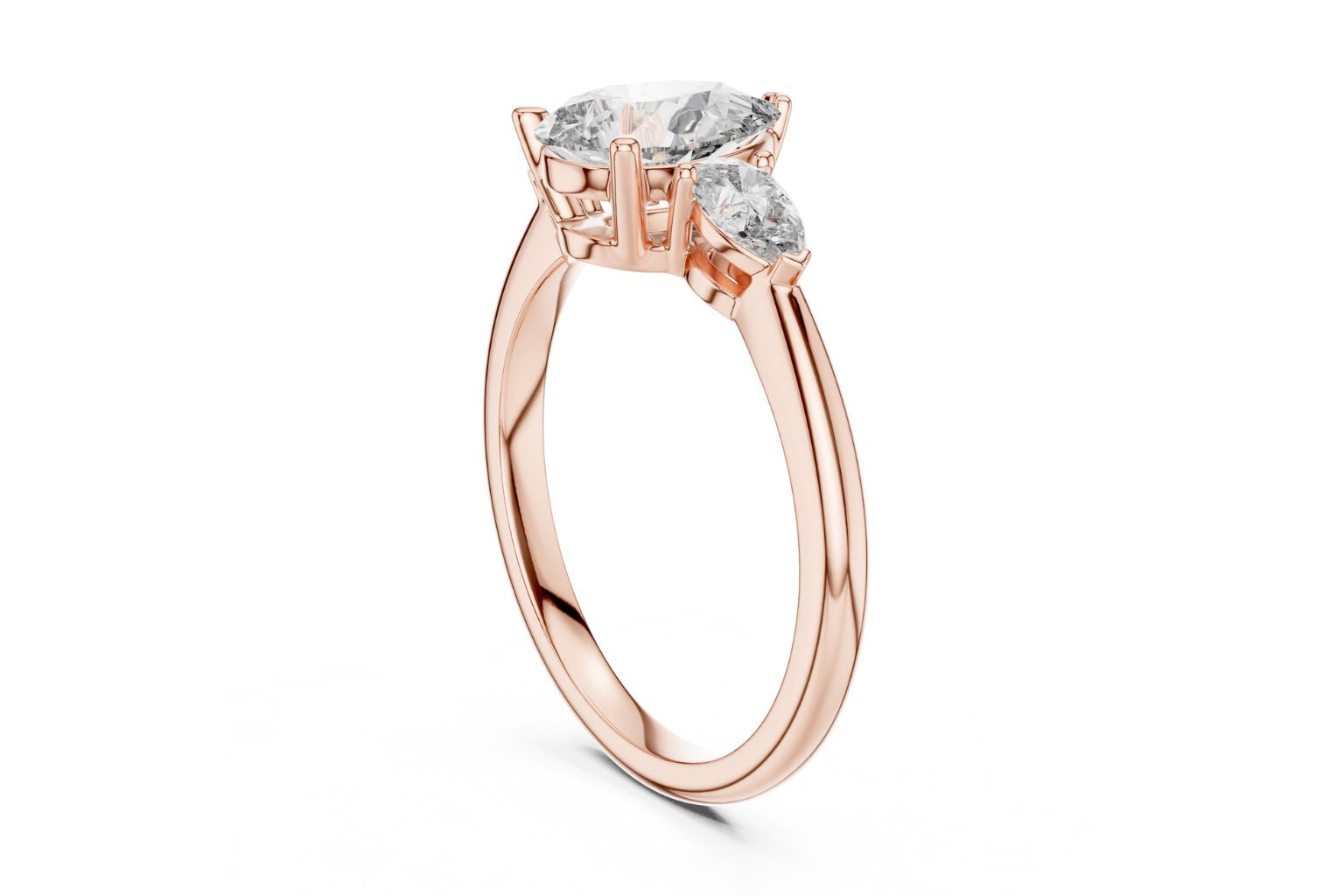 Elegant Pear Cut Diamond Ring