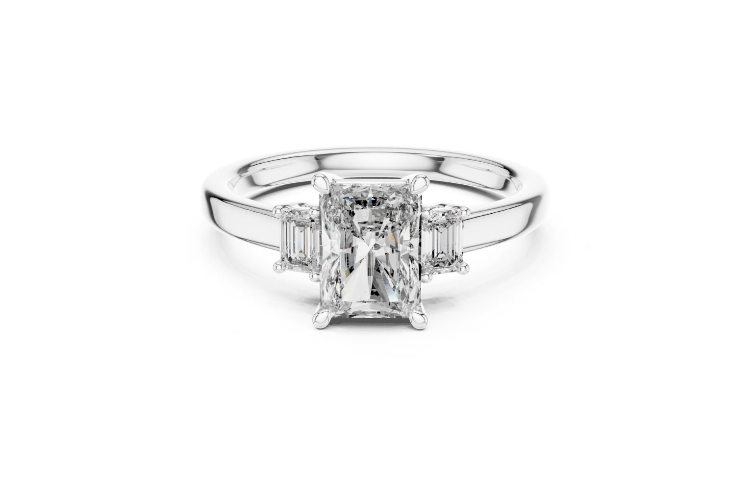 Elegant Radiant Diamond Ring