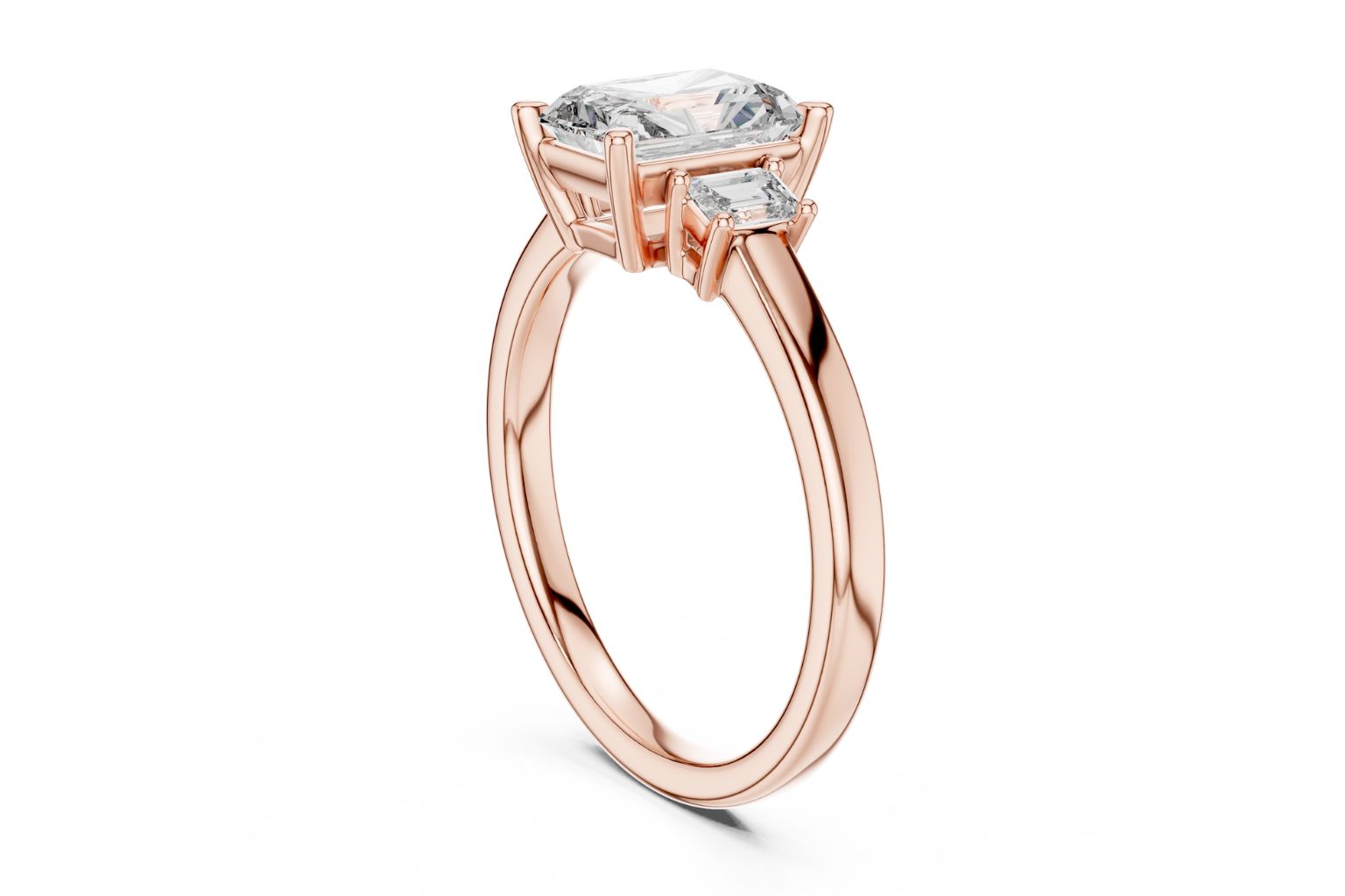 Elegant Radiant Diamond Ring