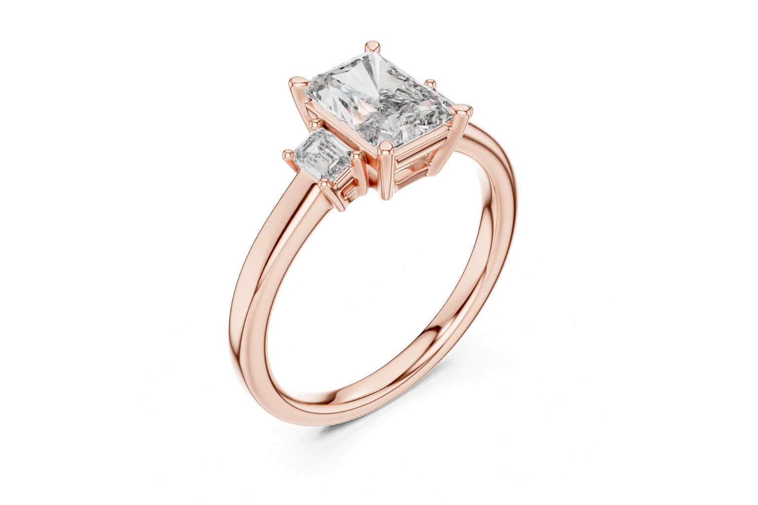 Elegant Radiant Diamond Ring