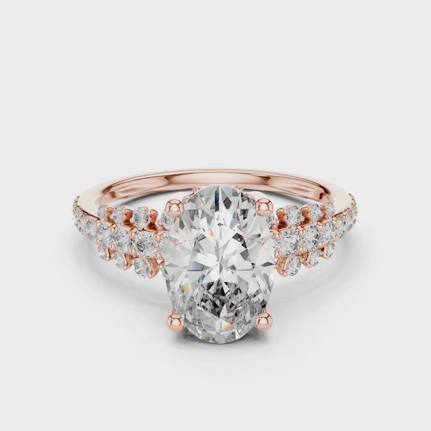 Elegant Oval Cut Diamond Ring