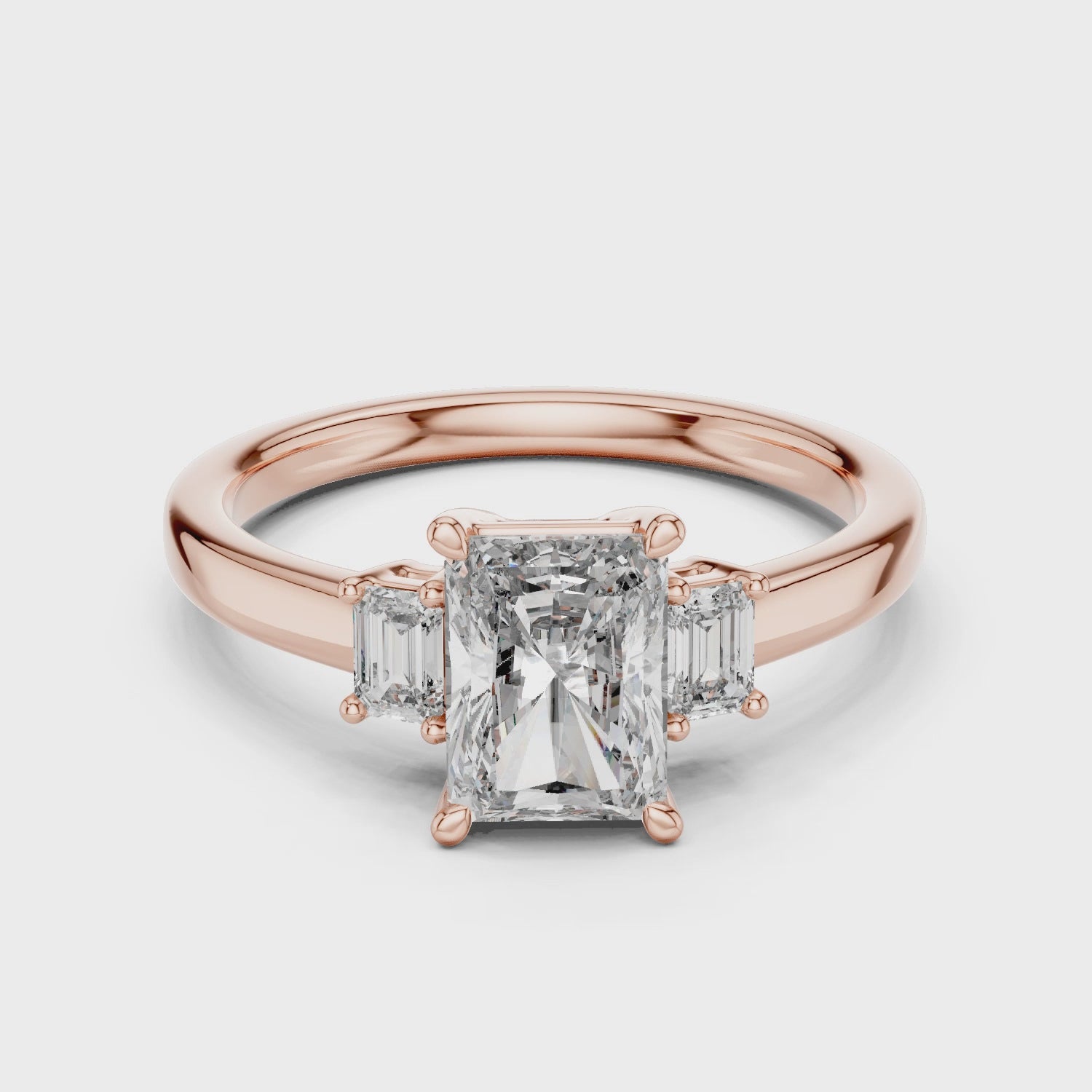 Elegant Radiant Diamond Ring
