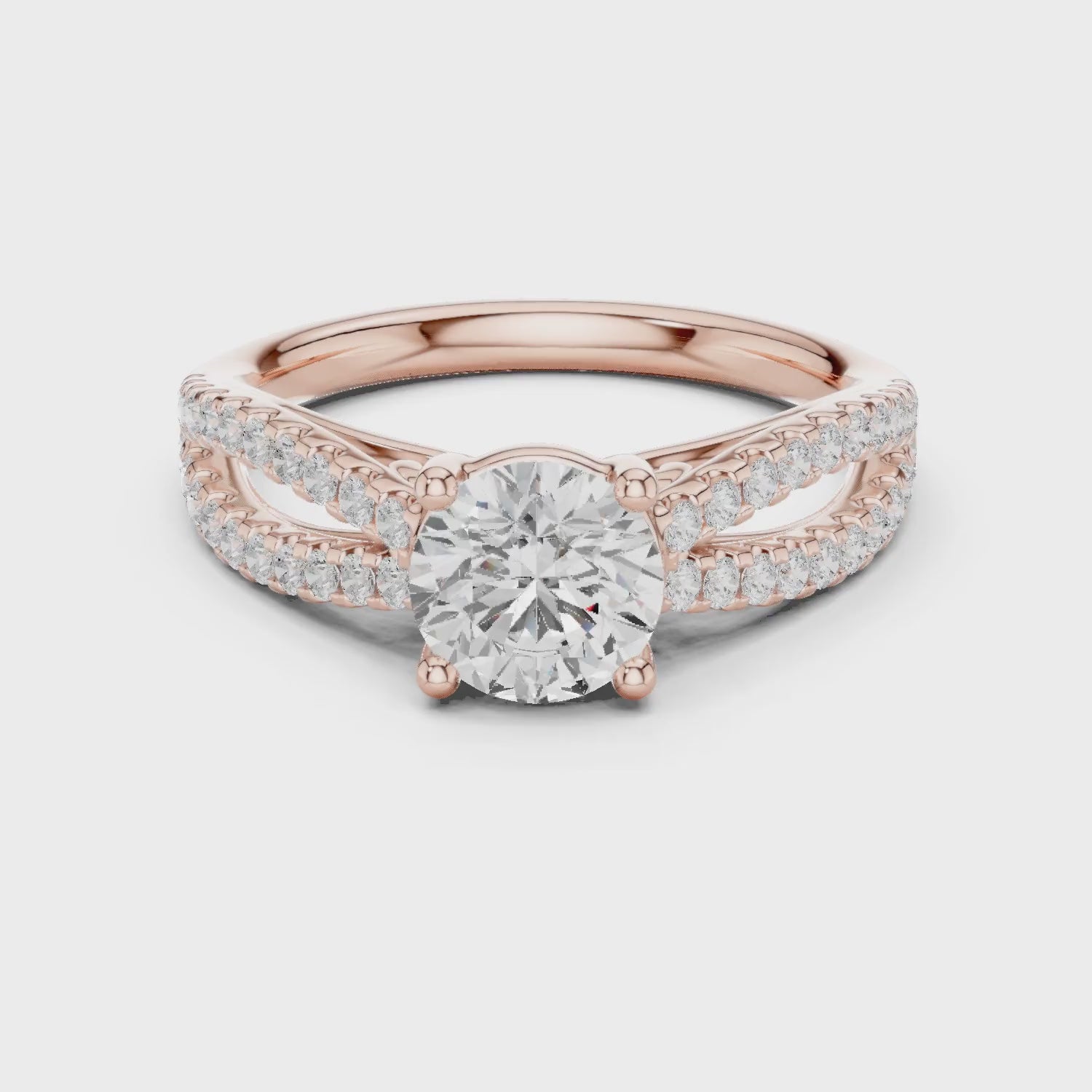 Luxury rose gold wedding Ring