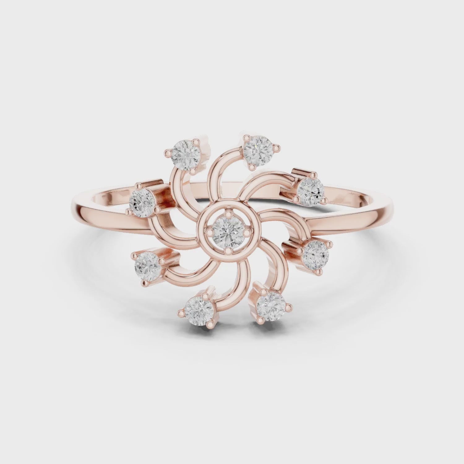 Rose Gold Diamond Ring