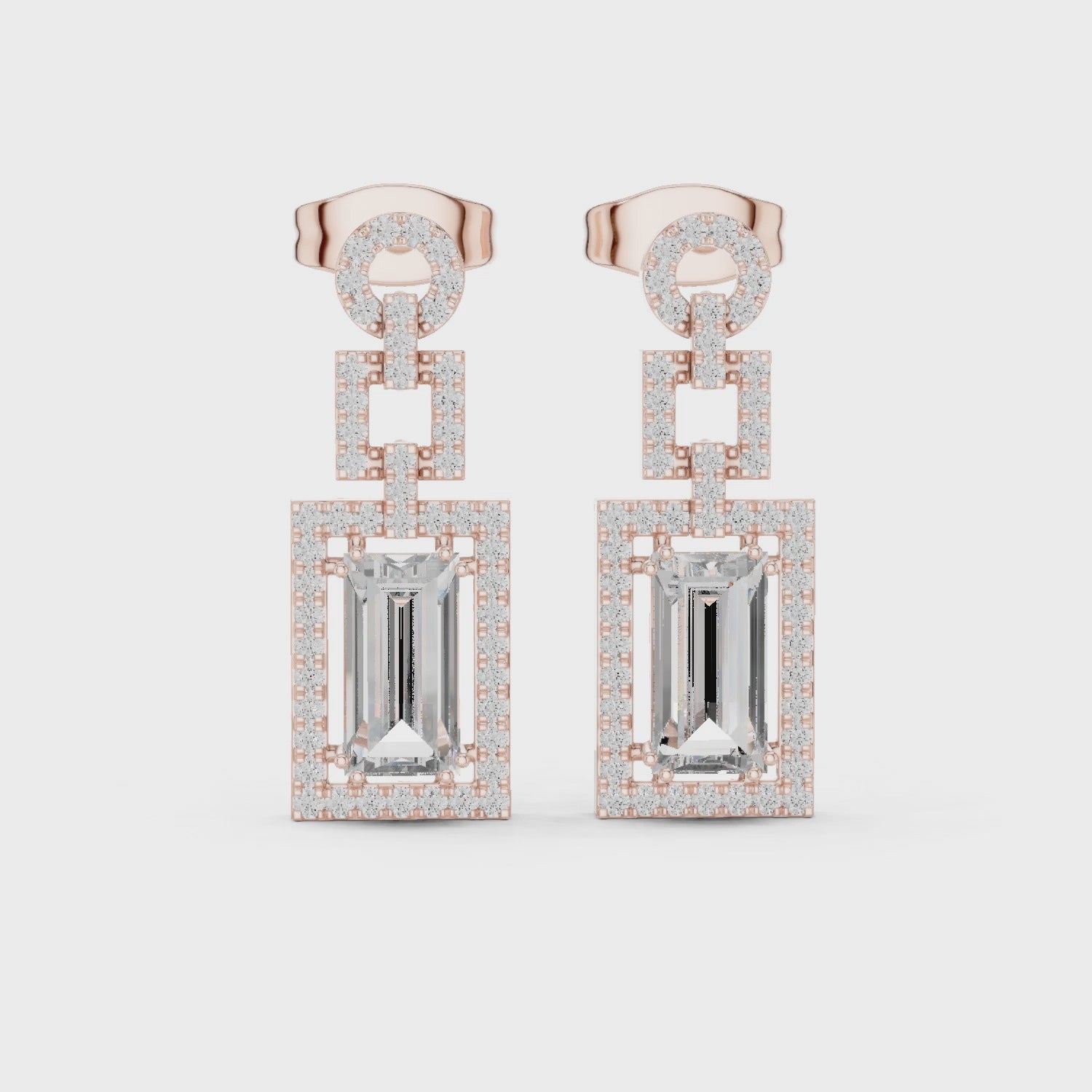 Dangling drop earrings