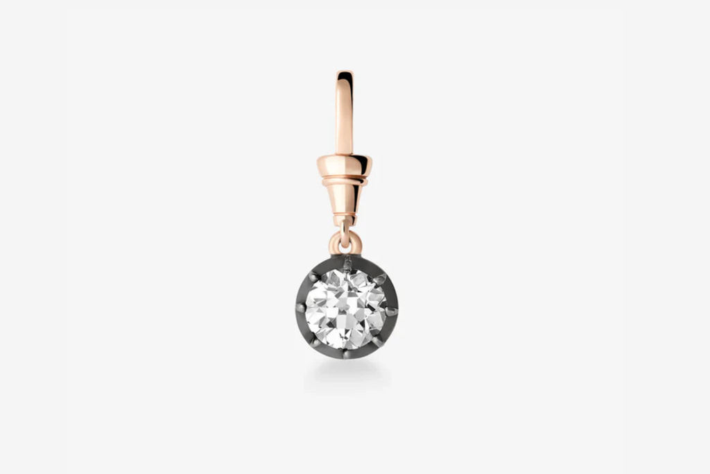 Ball n Chain 1.64ct Round Brilliant Diamond Pendant
