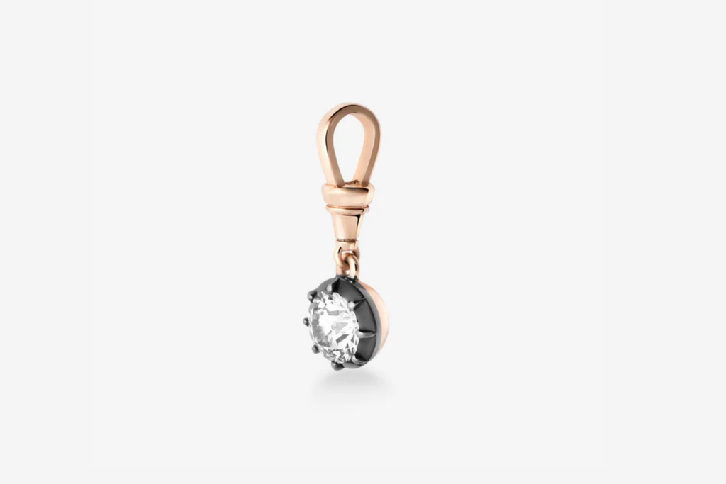 Ball n Chain 1.64ct Round Brilliant Diamond Pendant