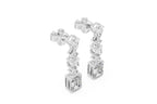 Elegant multi diamond drop earrings
