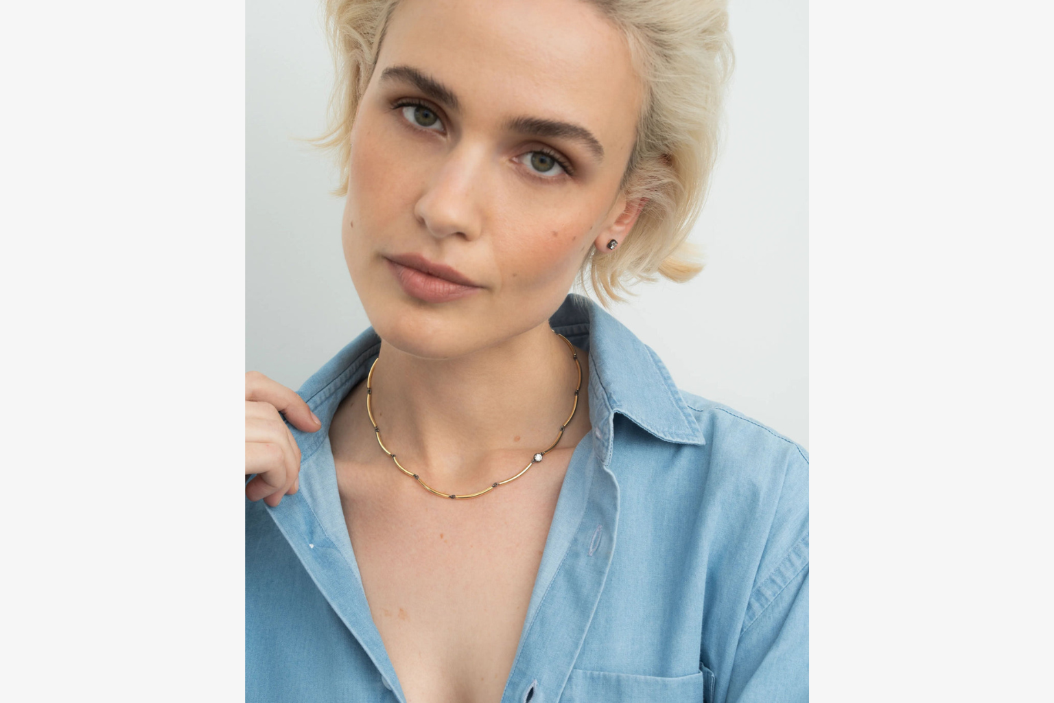 Chi Chi Yellow Gold & Diamond Necklace