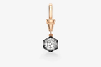 Ball n Chain 1.44ct Hexagon Diamond Pendant