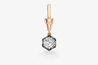 Ball n Chain 1.44ct Hexagon Diamond Pendant