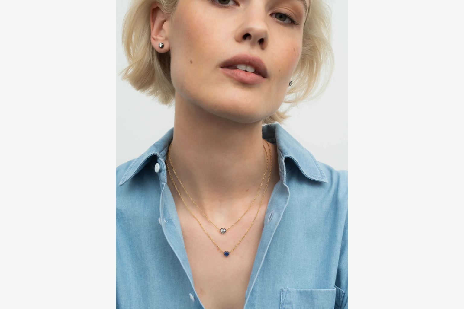 Georgian Cut-Down 0.50ct Heart-Shaped Sapphire & Blackened Gold Pendant