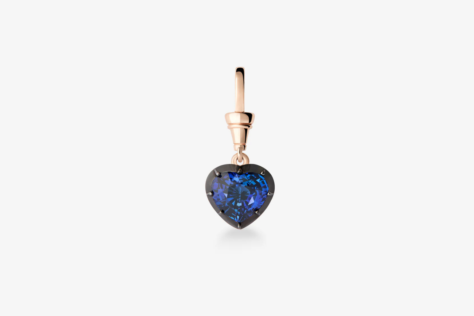 Ball n Chain 2.58ct Heart-Shaped Sapphire Pendant