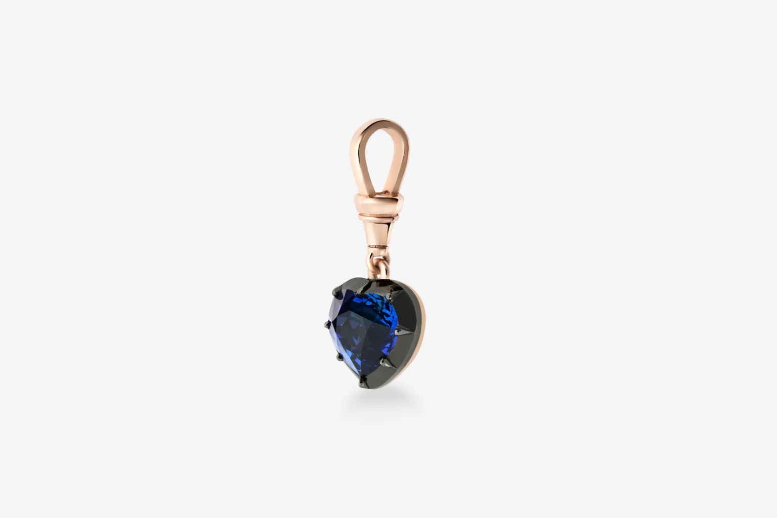 Ball n Chain 2.58ct Heart-Shaped Sapphire Pendant