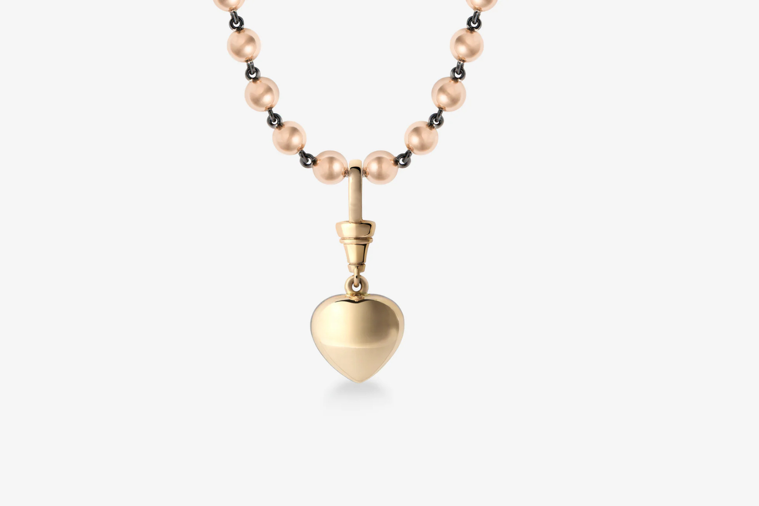 Ball n Chain 2.58ct Heart-Shaped Sapphire Pendant