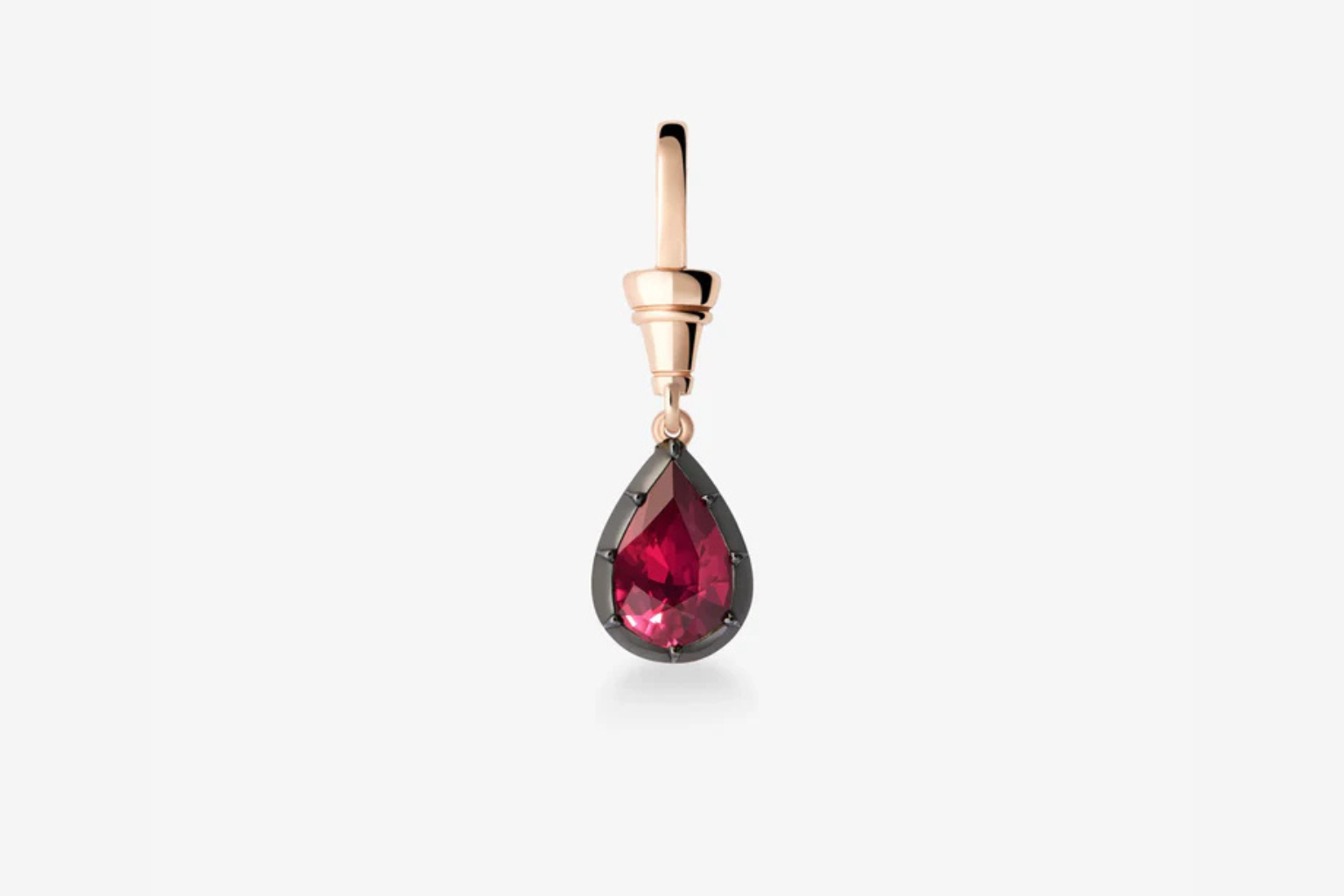 Ball n Chain 2.01ct Pear-Shaped Ruby Pendant