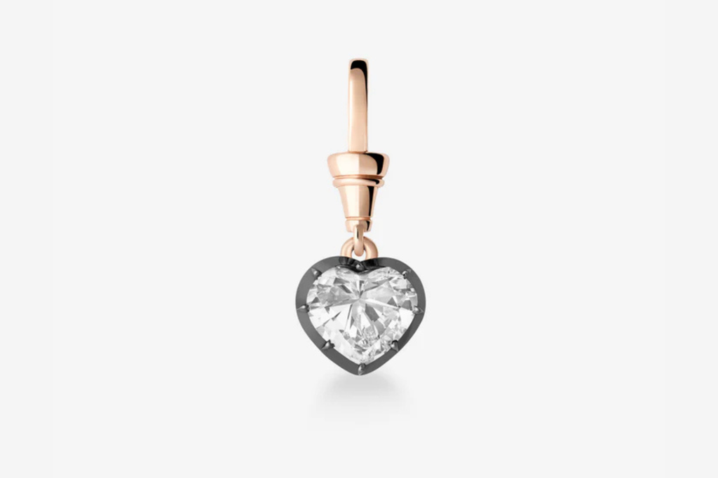 Ball n Chain 2.01ct Heart-Shaped Diamond Pendant