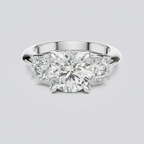 Three Stone Diamond Anniversary Ring