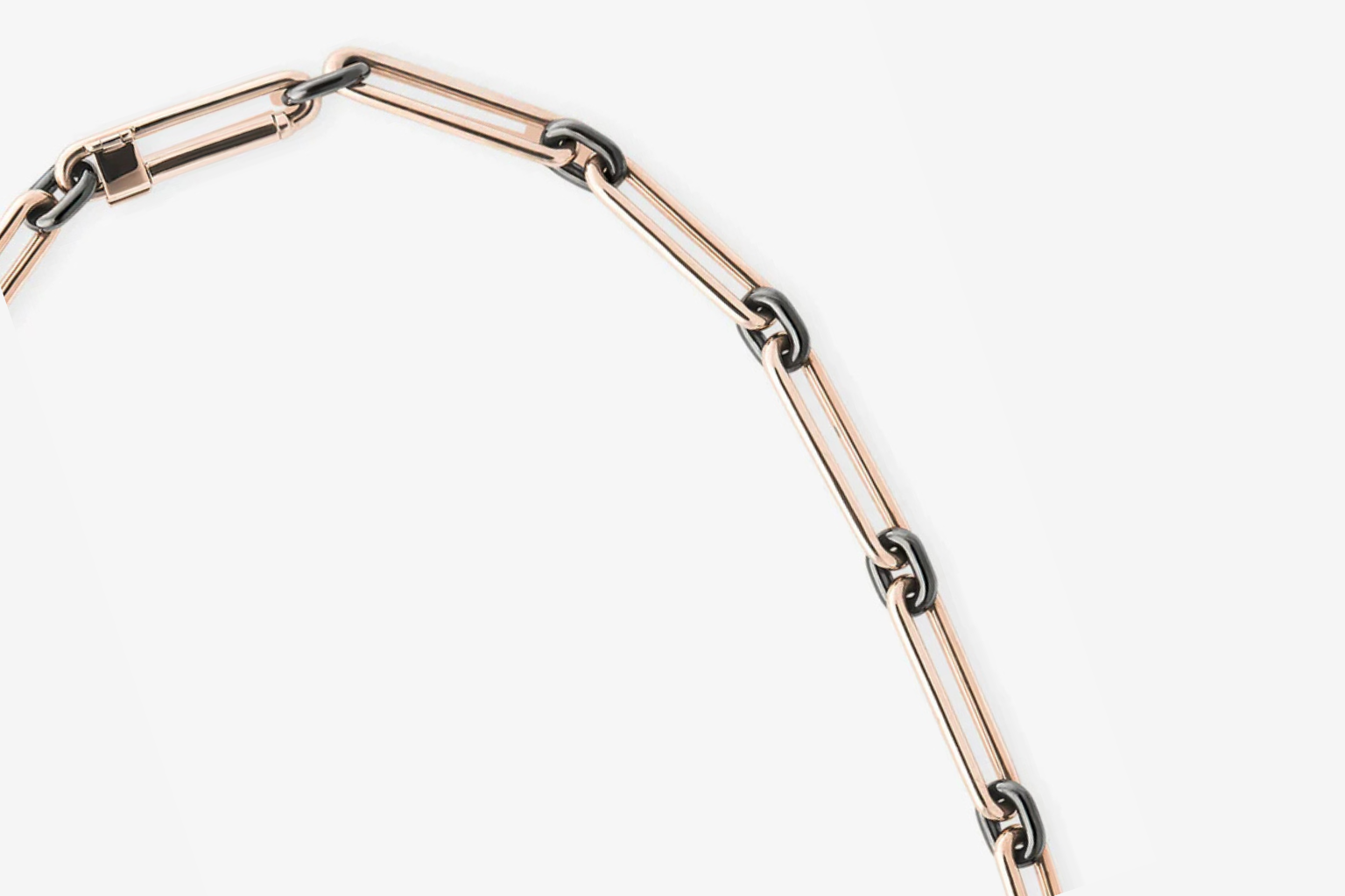 Gem Clip Diamond Long Necklace