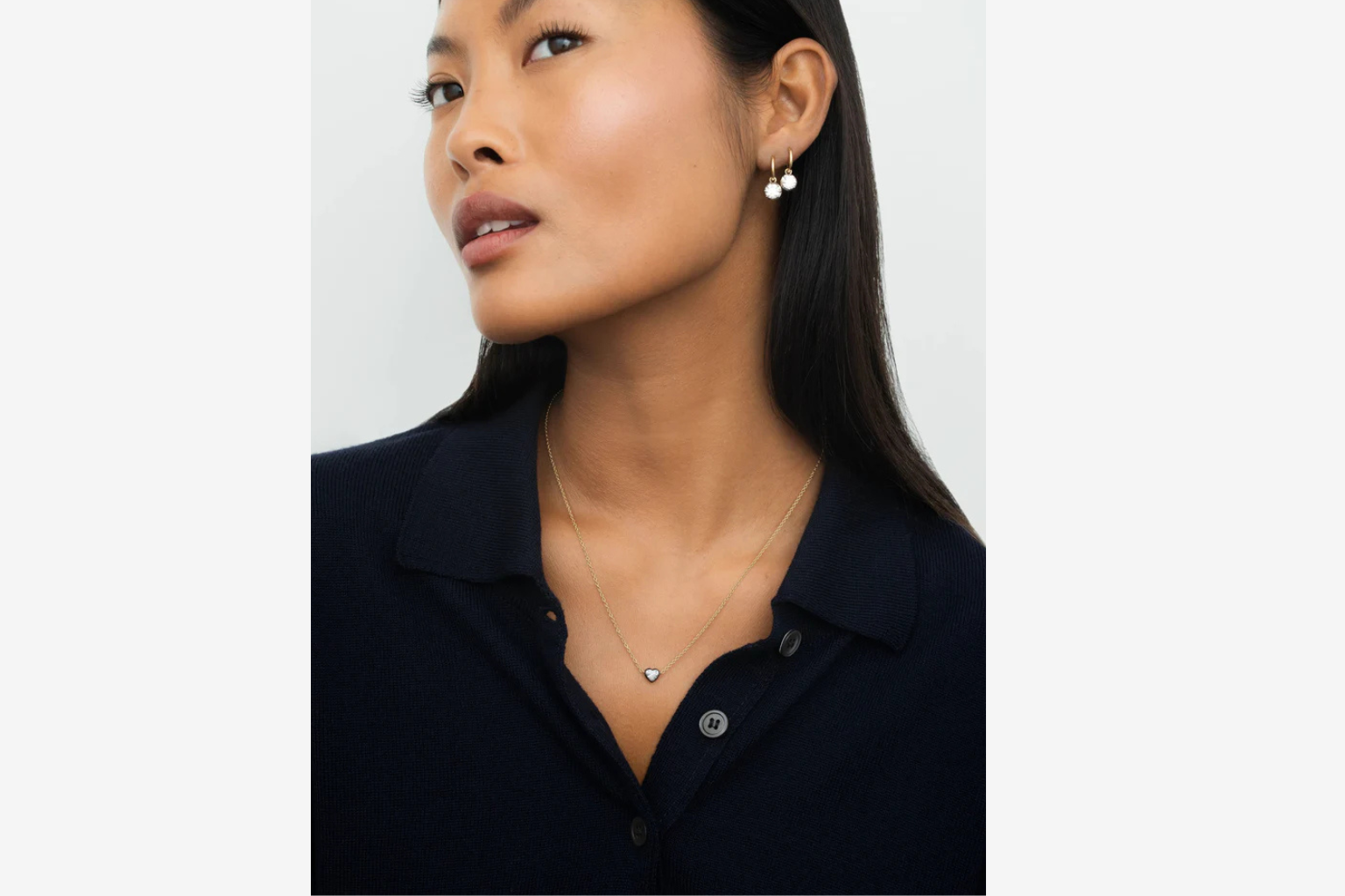 Georgian Cut-Down 0.50ct Heart-Shaped Diamond & Blackened Gold Pendant