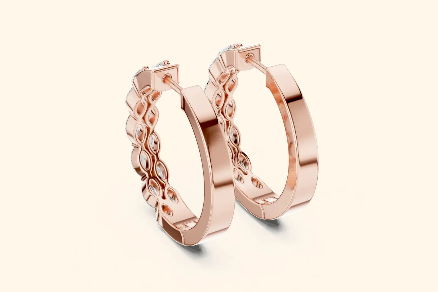 Diamond Cluster Hoop