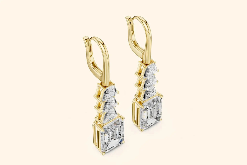 Rose Gold Dangle Earrings