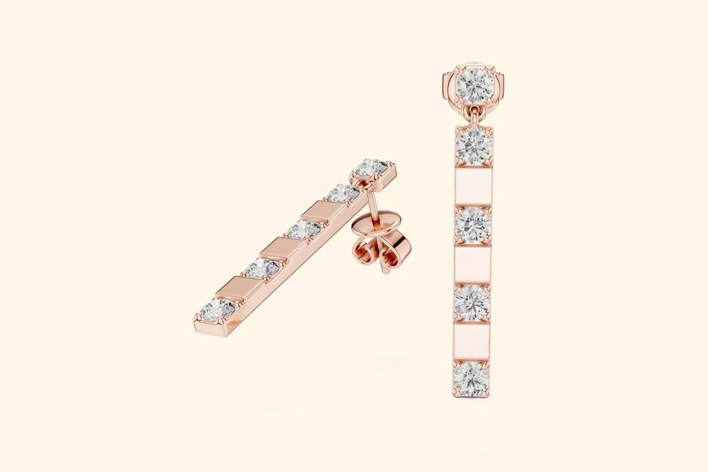 Diamond Stick Earrings