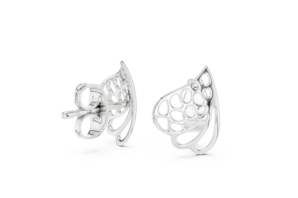 butterfly design stud earrings