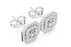 Halo Diamond Stud Earrings