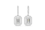 Art Deco-inspired design drop earrings
