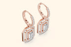 Art Deco-inspired design drop earrings