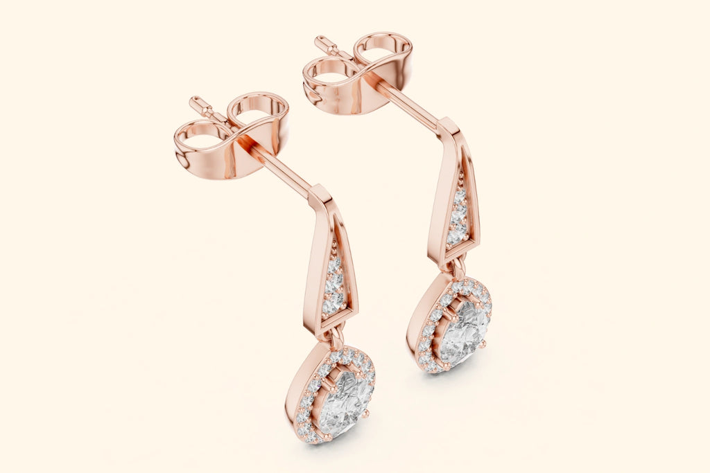 Modern drop earrings