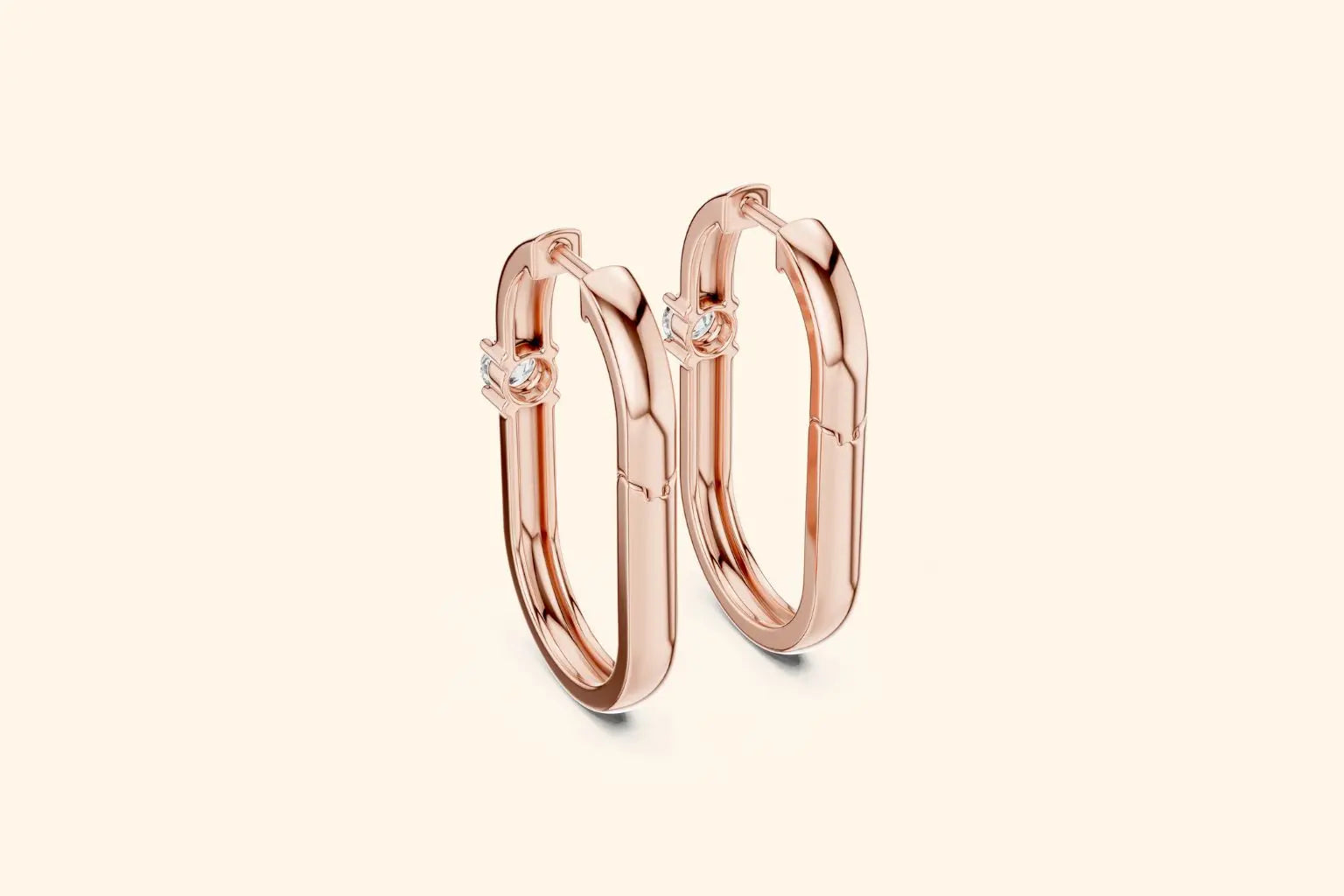 Rose Gold Earring 3