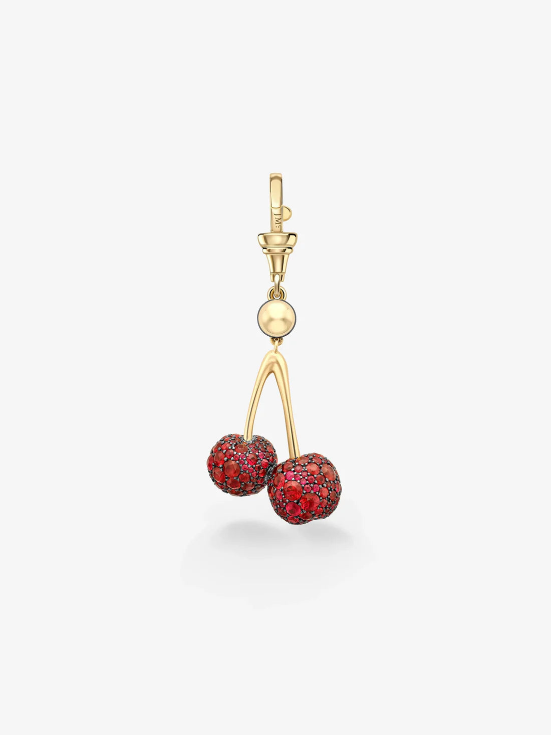 Fruit Salad Ruby Cherries & Diamond Pendant