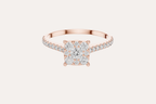 Elegant Square Diamond Ring