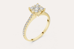 Elegant Square Diamond Ring