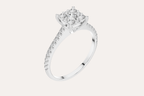 Elegant Square Diamond Ring