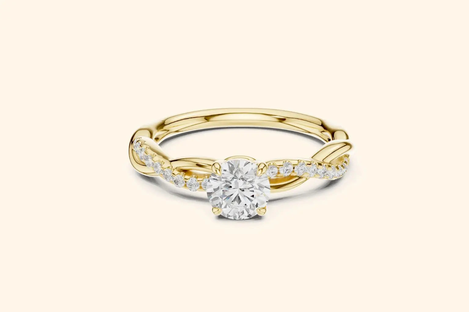 A straight-on view of a brilliant gold cluster ring. The focal point is the large, oval-shaped diamond cluster, which is slightly raised on a classic, smooth band.