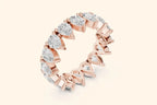 Pear diamond rose gold ring 3