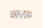 Pear diamond rose gold ring 4
