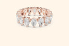 Pear diamond rose gold ring 1