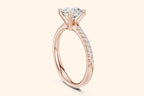 Rose gold diamond engagement ring 1