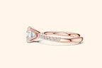 Rose gold diamond engagement ring 3