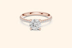 Rose gold diamond engagement ring 4
