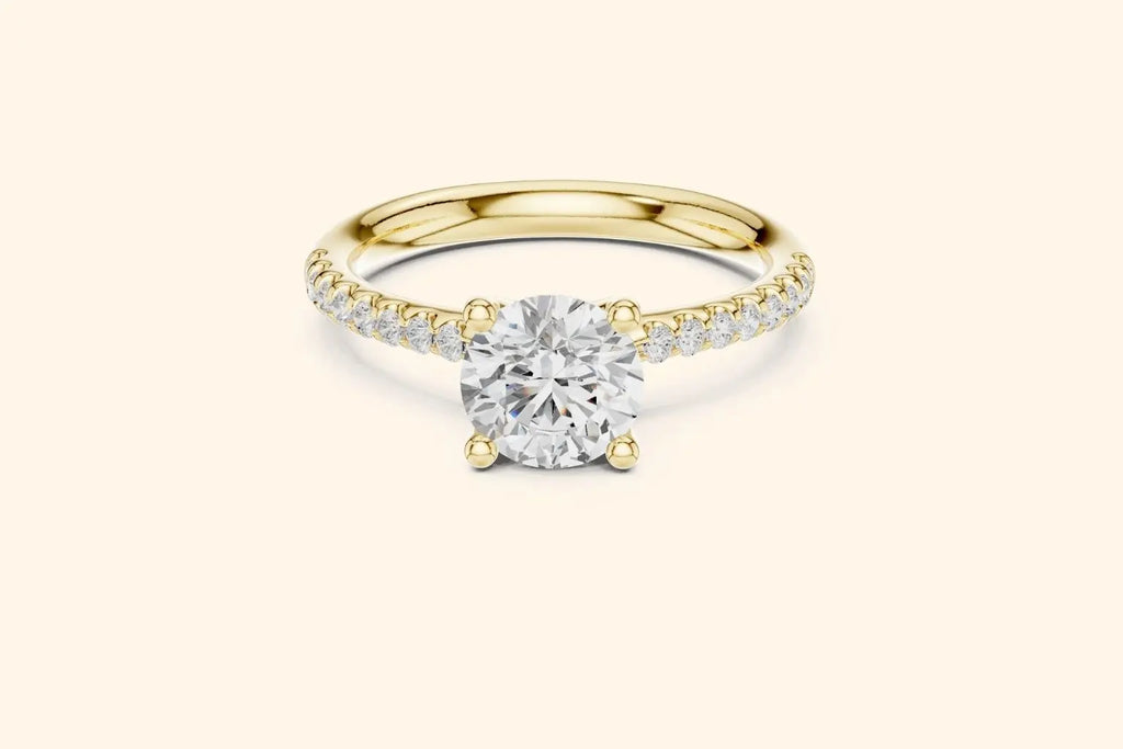 Real Gold diamond engagement ring