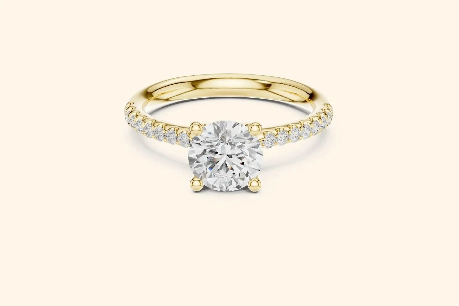 Real Gold diamond engagement ring