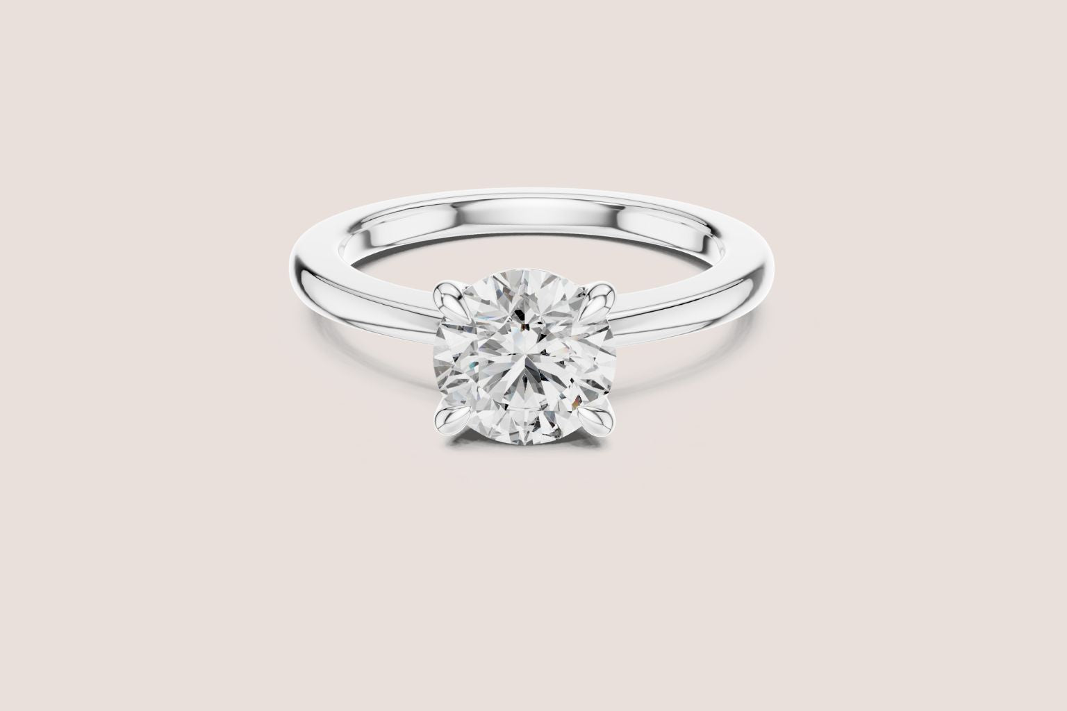 Solitaire Engagement Diamond Ring